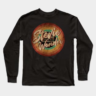 Stevie Wonder Vintage Circle Art Long Sleeve T-Shirt
